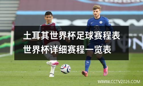 土耳其世界杯足球赛程表世界杯详细赛程一览表