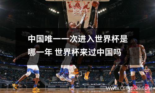 中国唯一一次进入世界杯是哪一年 世界杯来过中国吗