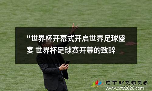 "世界杯开幕式开启世界足球盛宴 世界杯足球赛开幕的致辞