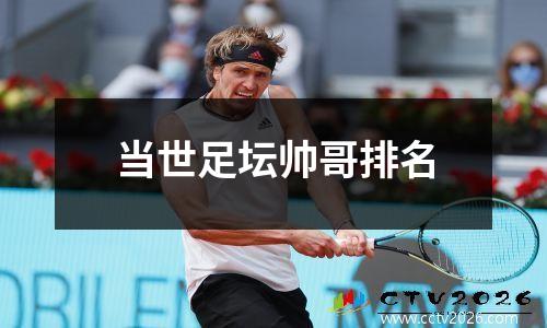 当世足坛帅哥排名