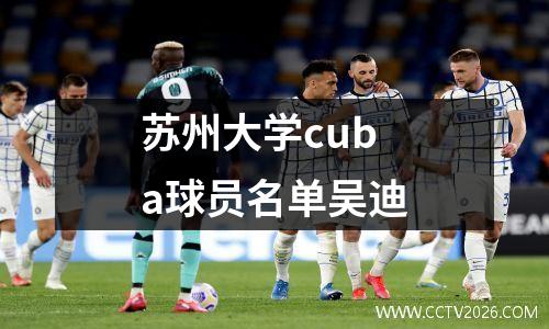苏州大学cuba球员名单吴迪