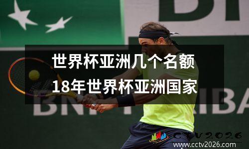 世界杯亚洲几个名额 18年世界杯亚洲国家