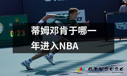 蒂姆邓肯于哪一年进入NBA