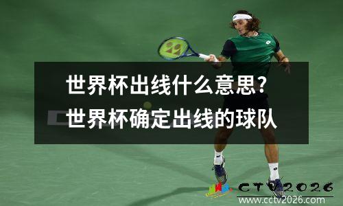 世界杯出线什么意思? 世界杯确定出线的球队