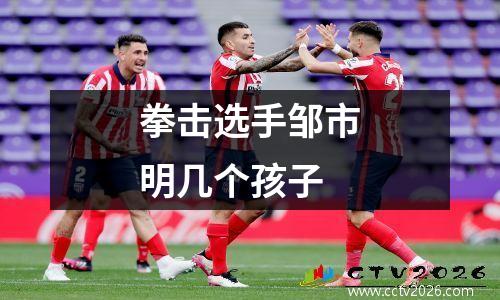 拳击选手邹市明几个孩子