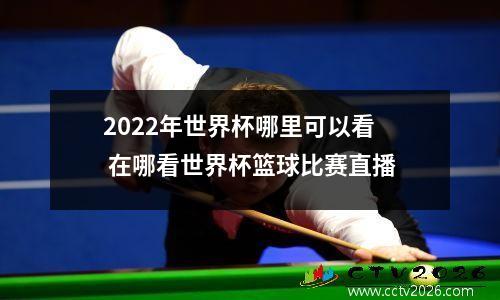 2022年世界杯哪里可以看 在哪看世界杯篮球比赛直播