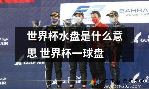 世界杯水盘是什么意思 世界杯一球盘