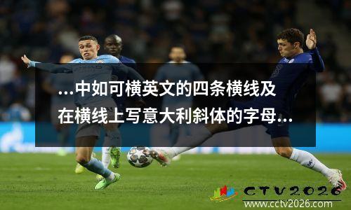 ...中如可横英文的四条横线及在横线上写意大利斜体的字母 2010世界杯意大利首发