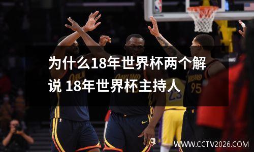 为什么18年世界杯两个解说 18年世界杯主持人