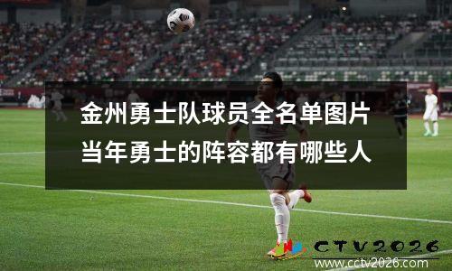 金州勇士队球员全名单图片当年勇士的阵容都有哪些人