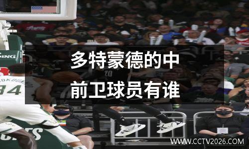 多特蒙德的中前卫球员有谁