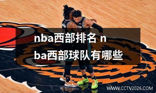 nba西部排名 nba西部球队有哪些