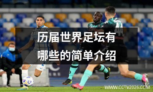历届世界足坛有哪些的简单介绍