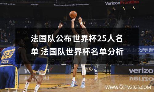 法国队公布世界杯25人名单 法国队世界杯名单分析