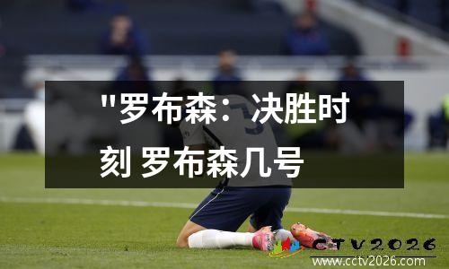 "罗布森：决胜时刻 罗布森几号