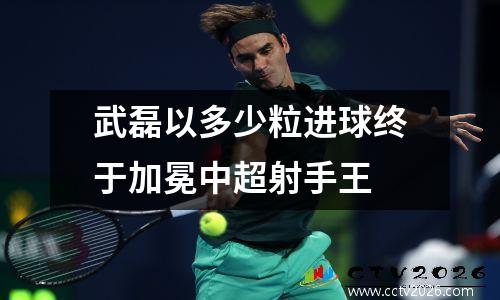武磊以多少粒进球终于加冕中超射手王