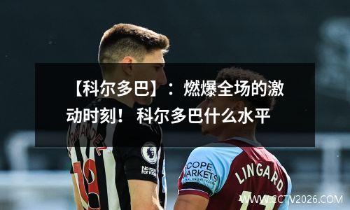 【科尔多巴】：燃爆全场的激动时刻！ 科尔多巴什么水平