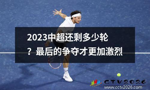 2023中超还剩多少轮？最后的争夺才更加激烈