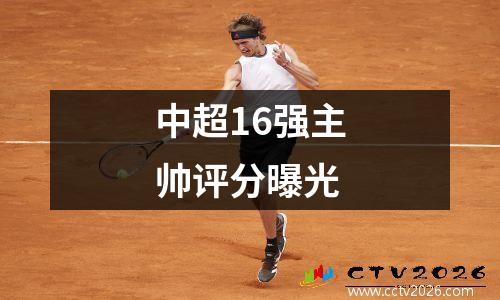 中超16强主帅评分曝光
