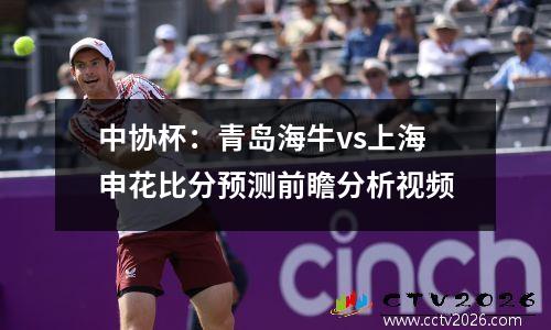 中协杯：青岛海牛vs上海申花比分预测前瞻分析视频