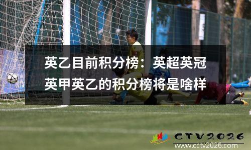 英乙目前积分榜：英超英冠英甲英乙的积分榜将是啥样