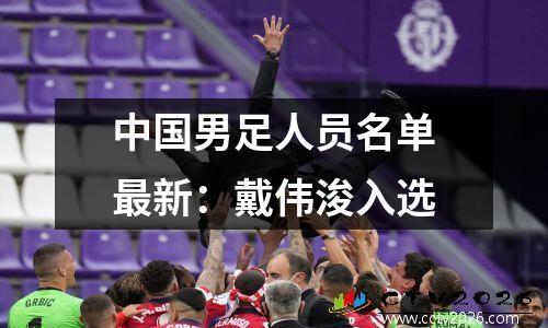 中国男足人员名单最新：戴伟浚入选