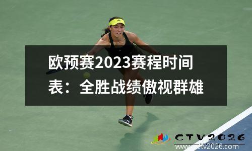 欧预赛2023赛程时间表：全胜战绩傲视群雄
