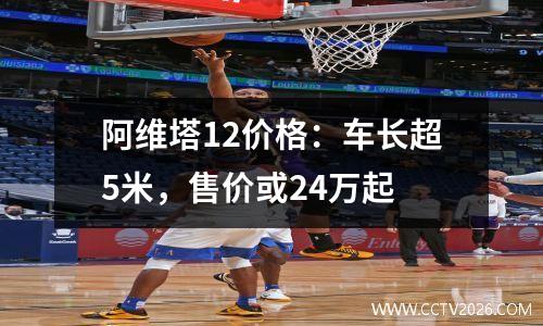 阿维塔12价格：车长超5米，售价或24万起