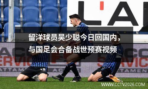 留洋球员吴少聪今日回国内，与国足会合备战世预赛视频