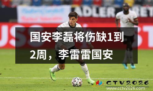 国安李磊将伤缺1到2周，李雷雷国安