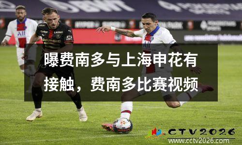 曝费南多与上海申花有接触，费南多比赛视频
