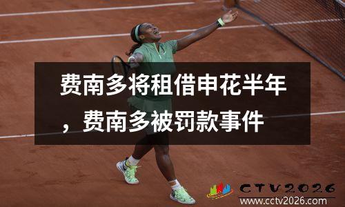 费南多将租借申花半年，费南多被罚款事件