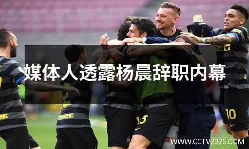 媒体人透露杨晨辞职内幕