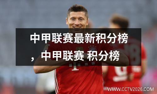 中甲联赛最新积分榜，中甲联赛 积分榜