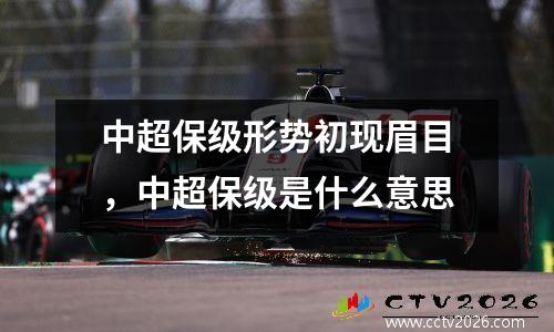 中超保级形势初现眉目，中超保级是什么意思