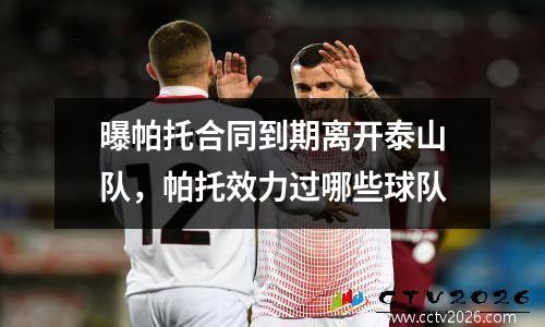 曝帕托合同到期离开泰山队，帕托效力过哪些球队
