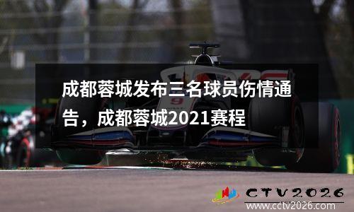 成都蓉城发布三名球员伤情通告，成都蓉城2021赛程