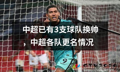 中超已有3支球队换帅，中超各队更名情况