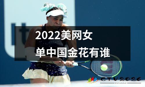 2022美网女单中国金花有谁