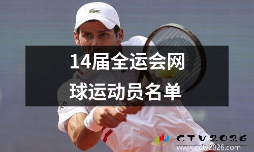 14届全运会网球运动员名单