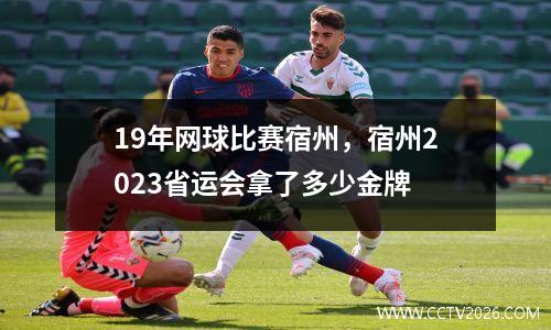 19年网球比赛宿州，宿州2023省运会拿了多少金牌
