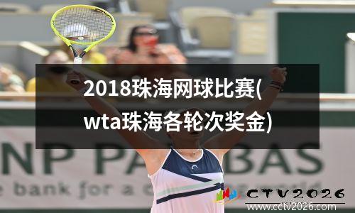 2018珠海网球比赛(wta珠海各轮次奖金)