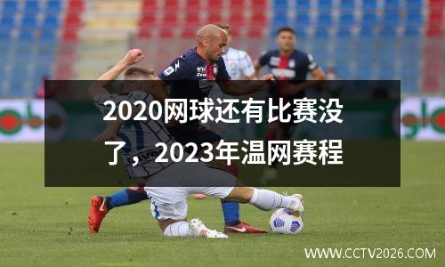 2020网球还有比赛没了，2023年温网赛程