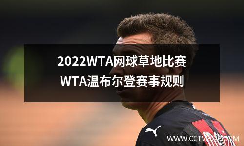 2022WTA网球草地比赛 WTA温布尔登赛事规则