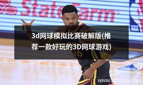 3d网球模拟比赛破解版(推荐一款好玩的3D网球游戏)