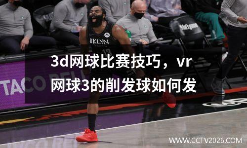 3d网球比赛技巧，vr网球3的削发球如何发
