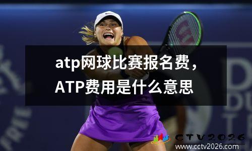 atp网球比赛报名费，ATP费用是什么意思