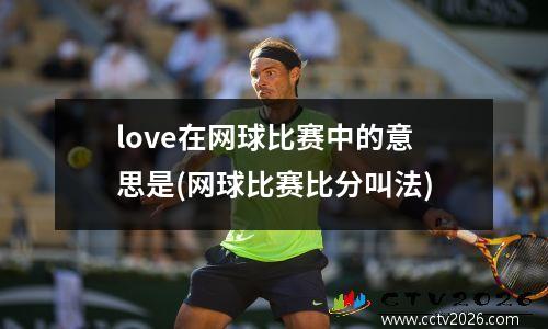 love在网球比赛中的意思是(网球比赛比分叫法)