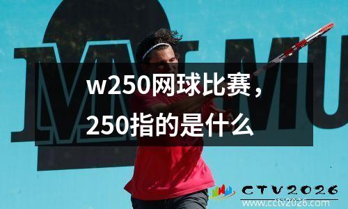 w250网球比赛，250指的是什么