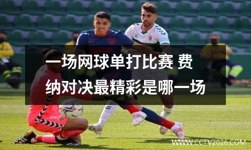 一场网球单打比赛 费纳对决最精彩是哪一场